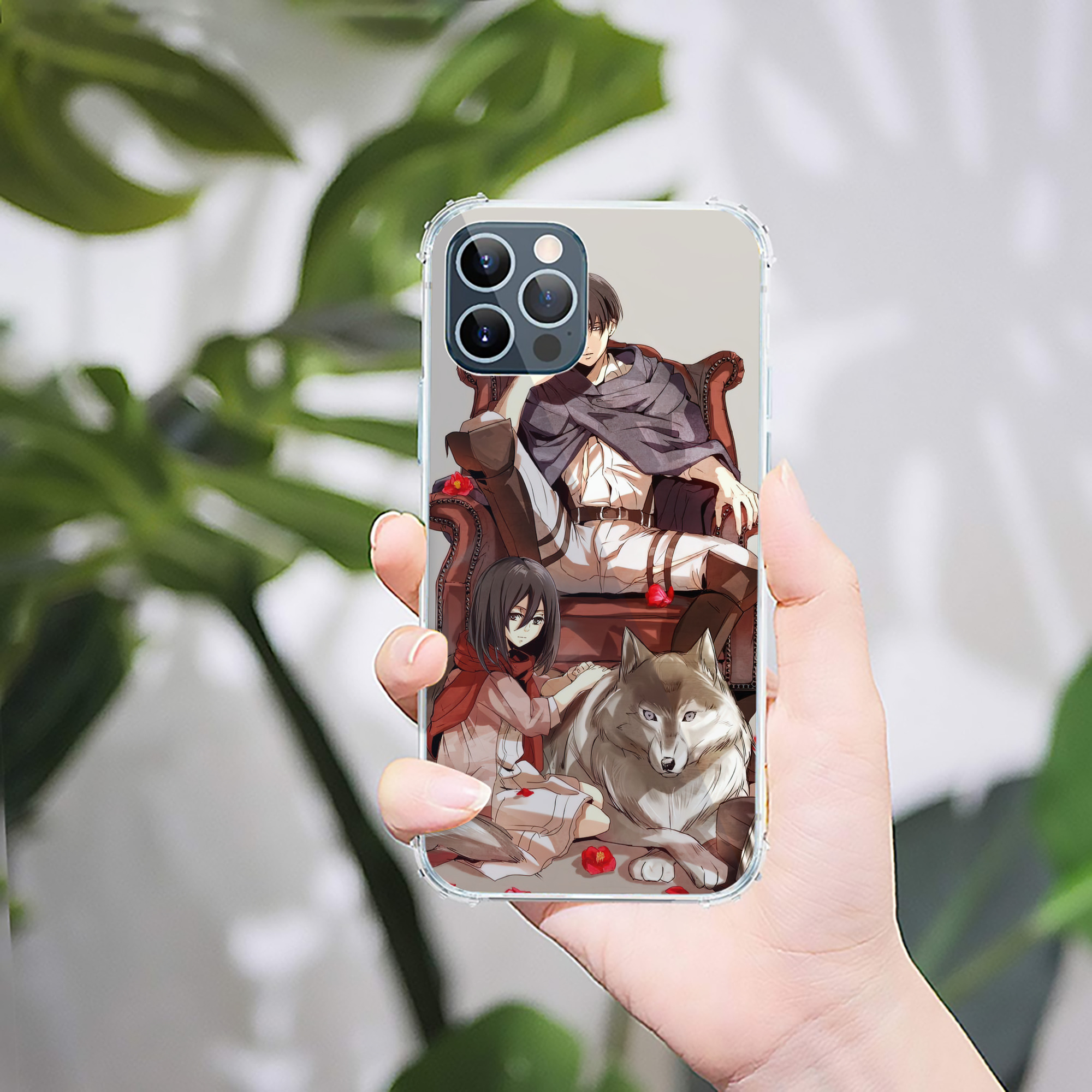 （画像用） 進撃の巨人 Attack on Titan 【iPhone 12シリーズ対応】透明スマホケース（クリアソフトケース）